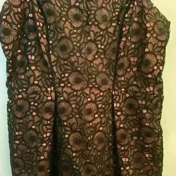 Jessica Simpson black lace sleeveless dress size 12 - Picture 3 of 7